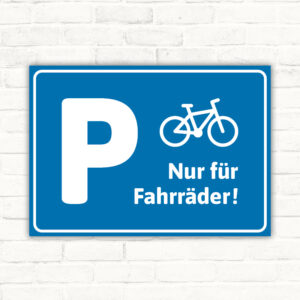 Parkplatz nur für Fahrräder