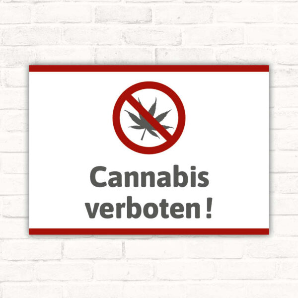 Schild Cannabis verboten