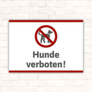 Schild Hunde verboten