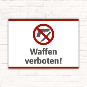 Schild Waffen verboten