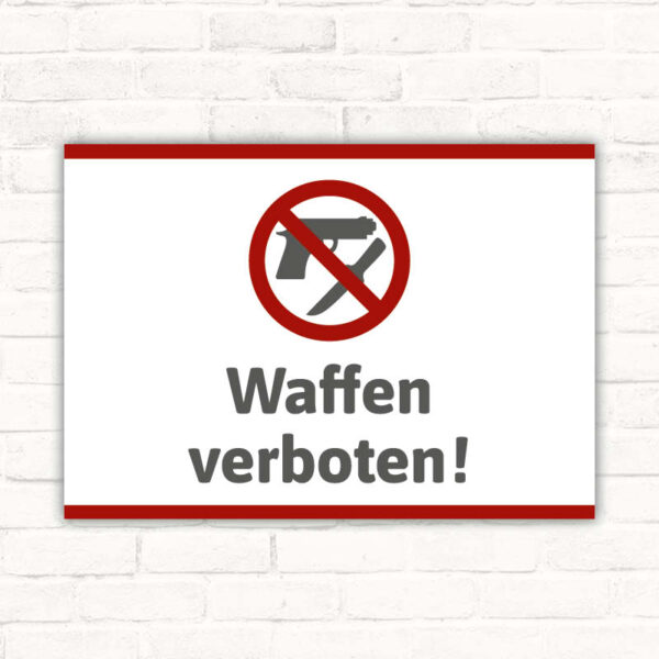 Schild Waffen verboten