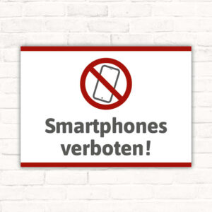 Schild Smartphones verboten