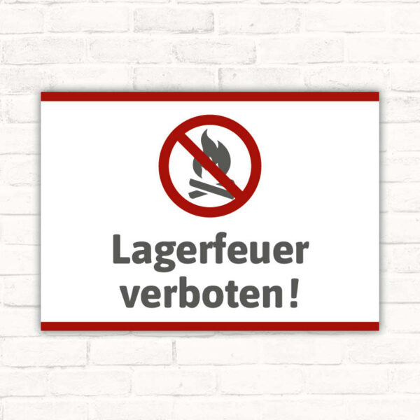 Schild Lagerfeuer verboten