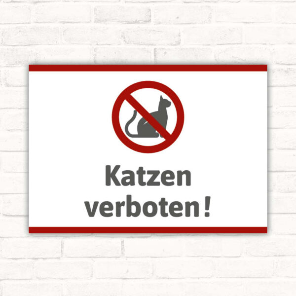 Schild Katzen verboten
