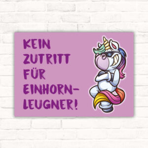 Schild kein Zutritt für Einhornleugner Mädchenzimmer Mädchenzimmer