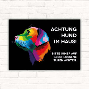 Schild Mischling Achtung Hund im Haus