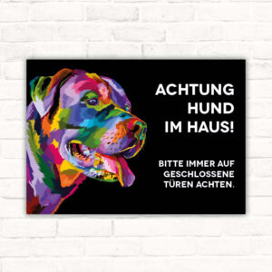 Schild Rottweiler Achtung Hund im Haus