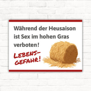 Sex im hohen Gras verboten - Lebensgefahr