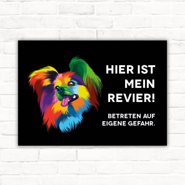 Schild Warnung Chihuahua - Betreten auf eigene Gefahr