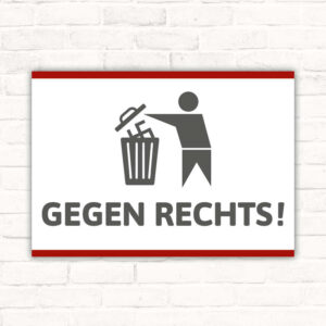 Schild Gegen Rechts