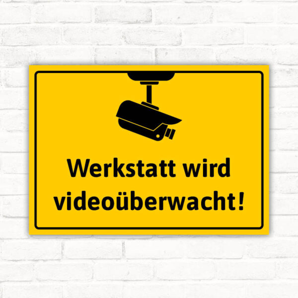 Werkstatt wird videoüberwacht
