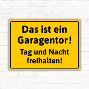 Garagentor Tag und Nacht freihalten!