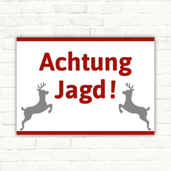 Schild Achtung Jagd!
