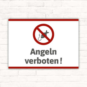 Schild Angeln verboten Nicht angeln