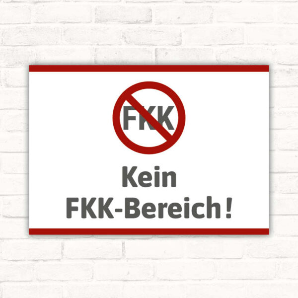 Schild Kein FKK Bereich