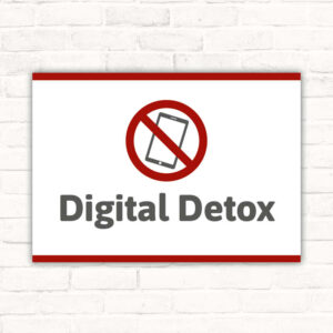 Schild Digital Detox
