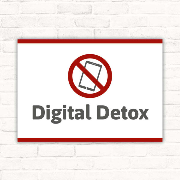 Schild Digital Detox