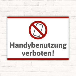 Schild Handybenutzung verboten