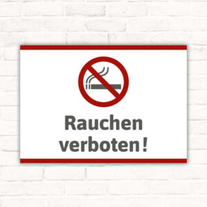 Schild Rauchen verboten