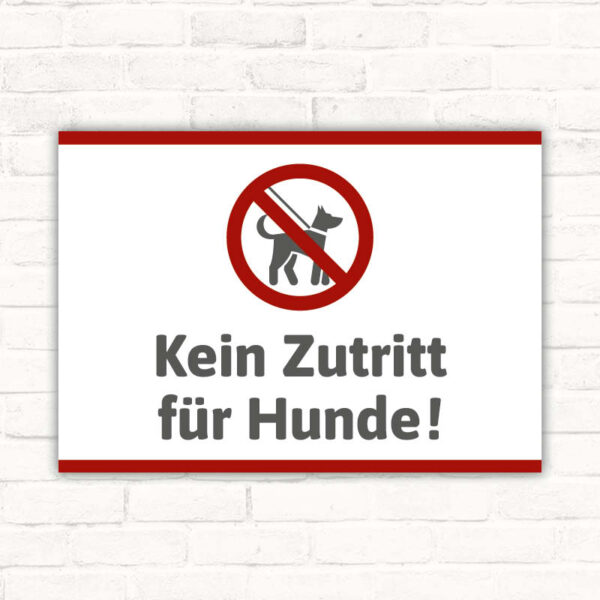 Schild Kein Zutritt für Hunde