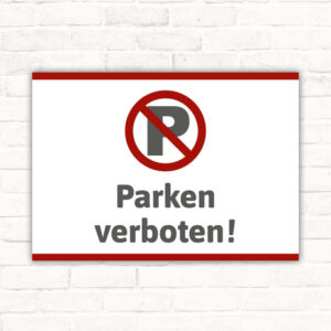Schild Parken verboten
