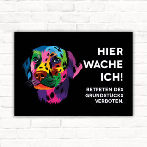 Schild Dalmatiner - Hier wache ich