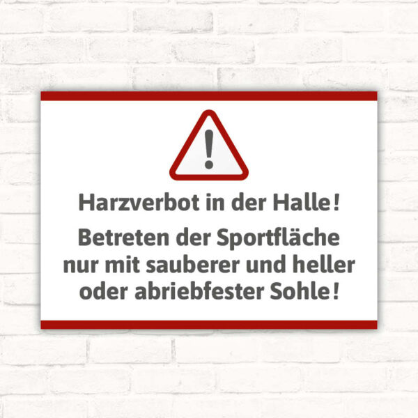 Schild Harzverbot in Halle