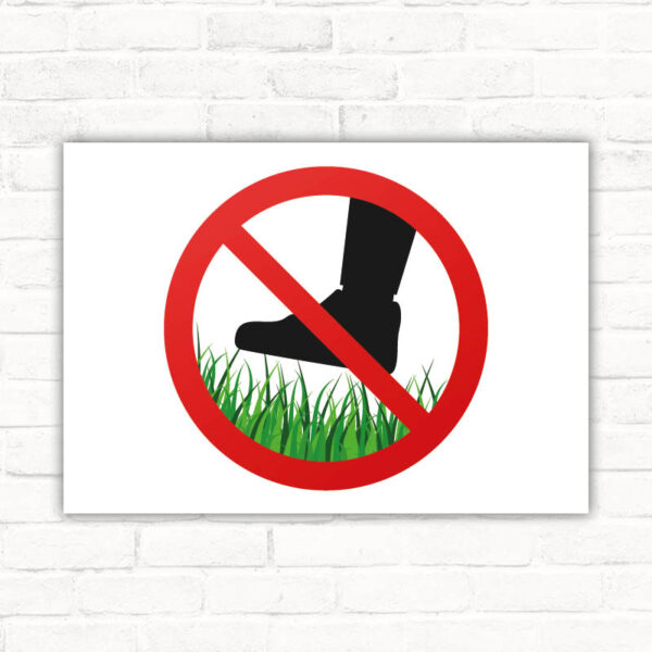 Schild Rasen Grünfläche nicht betreten