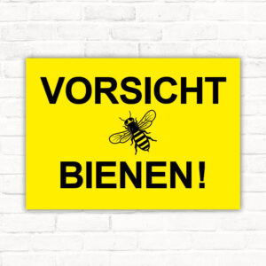 Schild Vorsicht Bienen