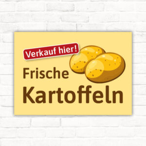 Schild Kartoffeln Verkauf Verkschaufsschild