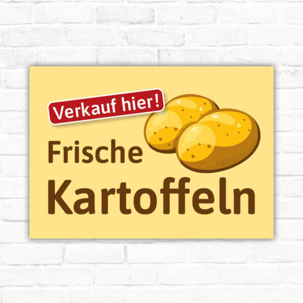 Schild Kartoffeln Verkauf Verkschaufsschild