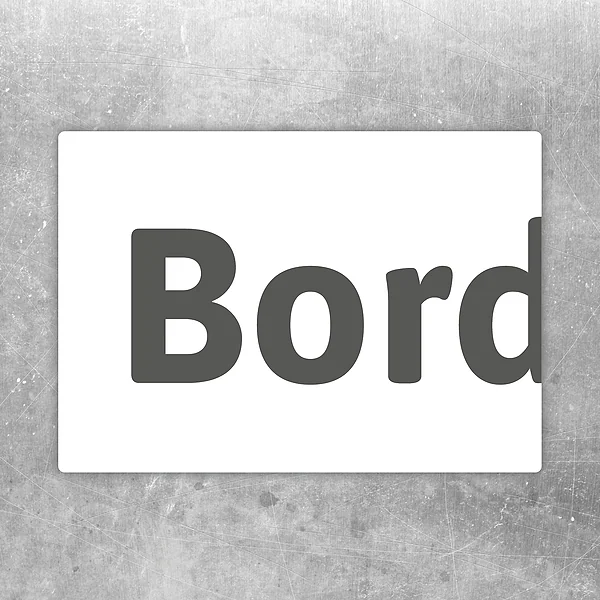 Aufkleber mit Parkplatzschild und Kennzeichenschild für einen Bordell-Parkplatz.
