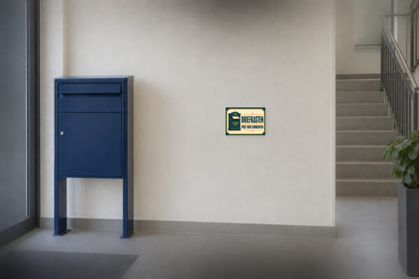 Briefkasten – Post hier einwerfen Aufkleber – Bild 2