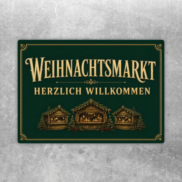 Weihnachtsmarkt Aufkleber als Standard-Mockup mit gut lesbarem Motiv und klarer Beschriftung.