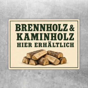 Brennholz kaminholz Aufkleber als Standard-Mockup mit gut lesbarem Motiv und klarer Beschriftung.