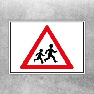 Aufkleber Achtung Kinder – laufende Kinder