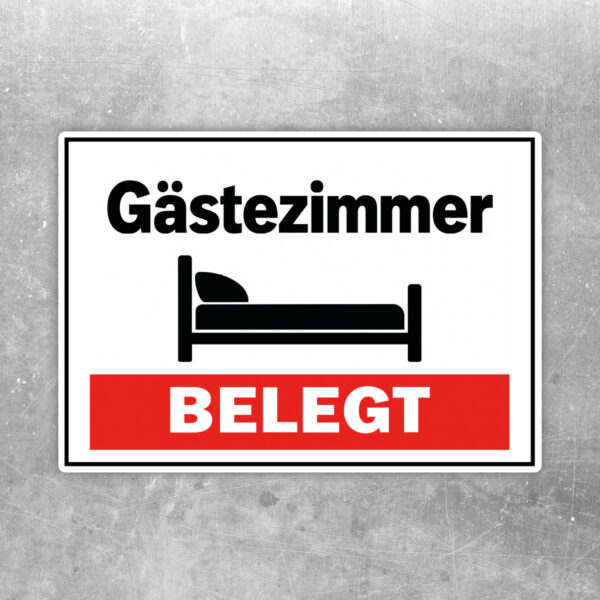 Gästezimmer belegt Aufkleber
