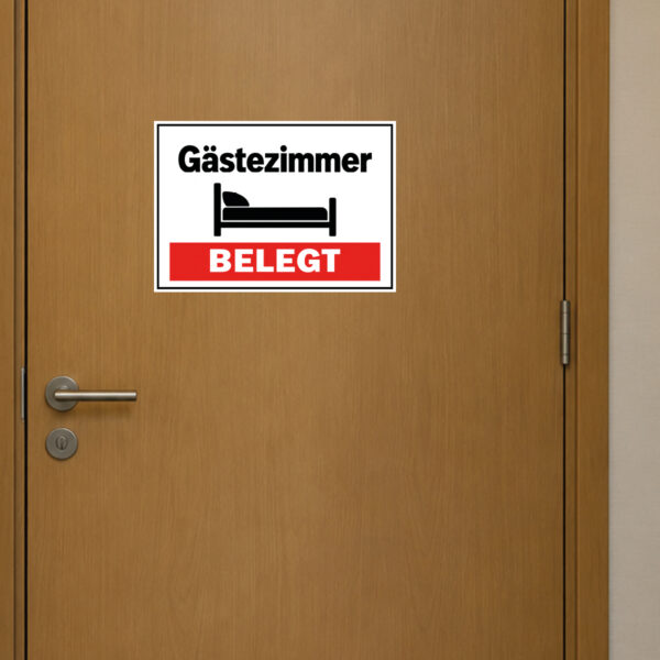 Gästezimmer belegt Aufkleber – Bild 2