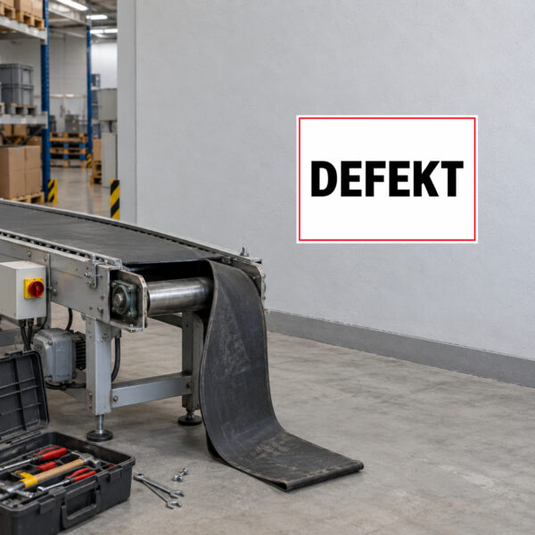 Defekt Aufkleber für Betrieb und Lager – Bild 2