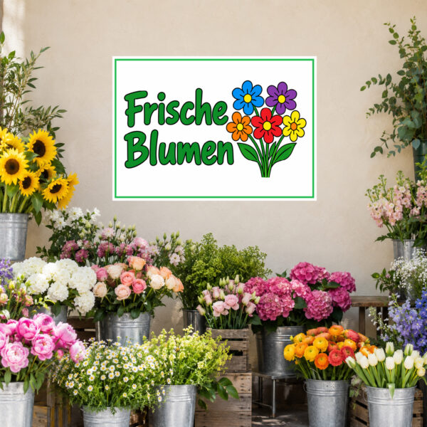 Frische Blumen Aufkleber – Bild 2