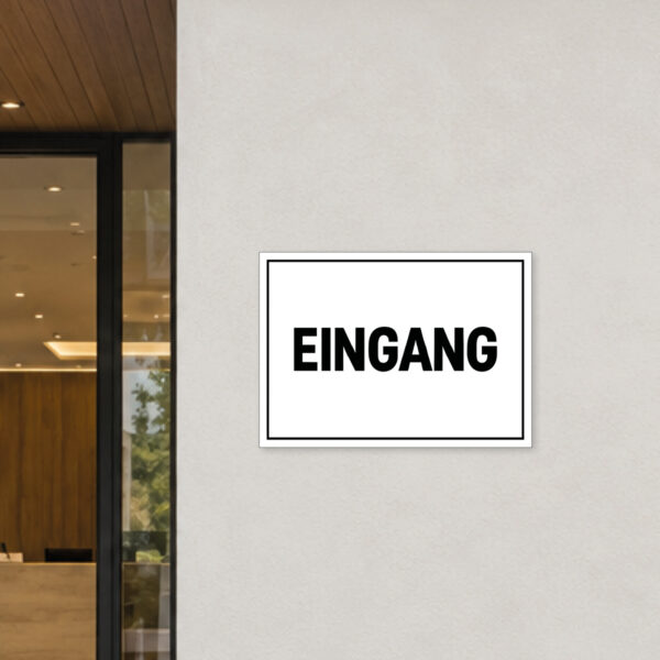 Eingang Schild – Wegweiser mit Schriftzug – Bild 2
