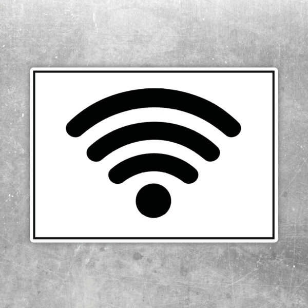 Free WLAN Hotspot Aufkleber – Querformat