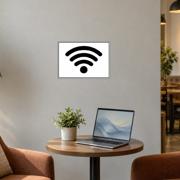 Free WLAN Hotspot Aufkleber – Querformat – Bild 2