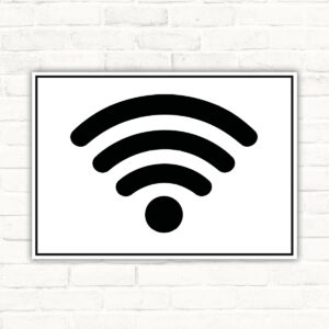 Free WLAN Hotspot Schild – Querformat