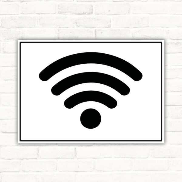 Free WLAN Hotspot Schild – Querformat