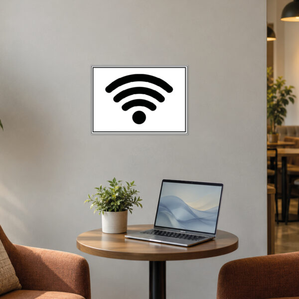 Free WLAN Hotspot Schild – Querformat – Bild 2