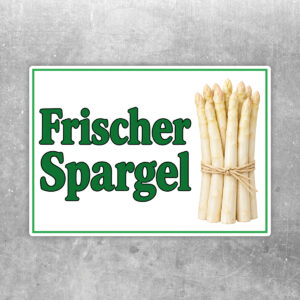 Frischer Spargel ohne Pfeil Aufkleber - Querformat