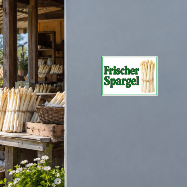 Frischer Spargel ohne Pfeil Aufkleber - Querformat – Bild 2