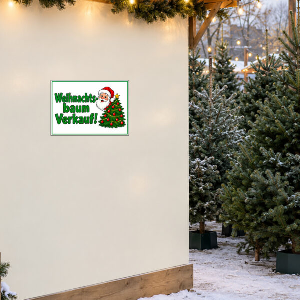 Weihnachtsbaum Verkauf Aufkleber ohne Pfeil - Querformat – Bild 2