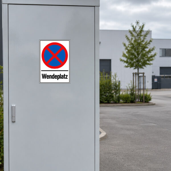 Wendeplatz Aufkleber - Hochformat – Bild 2